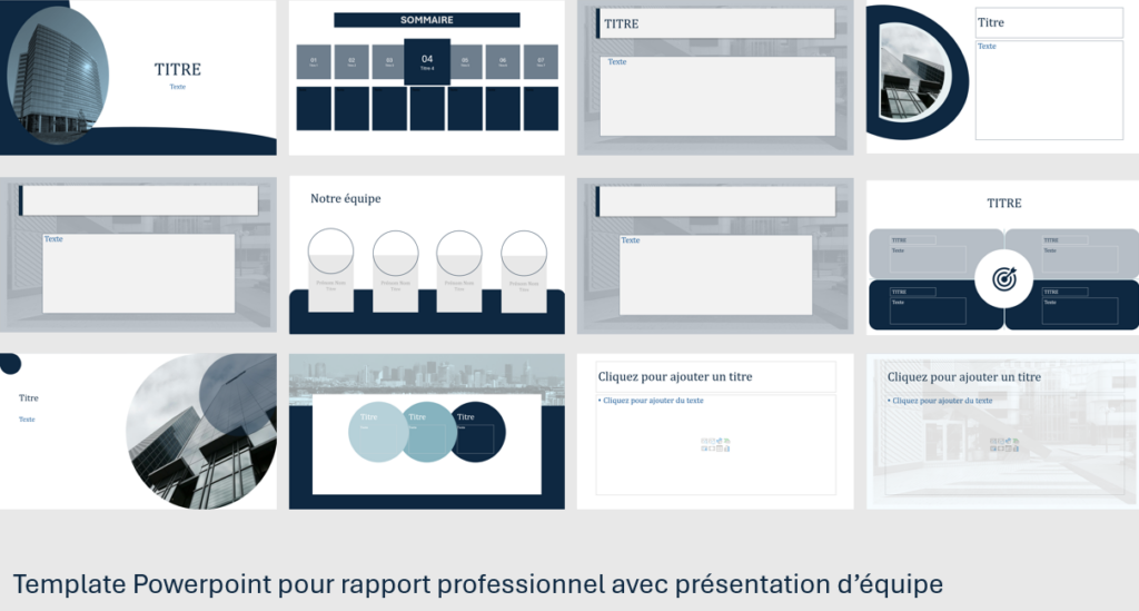 Modèle de template POWERPOINT
