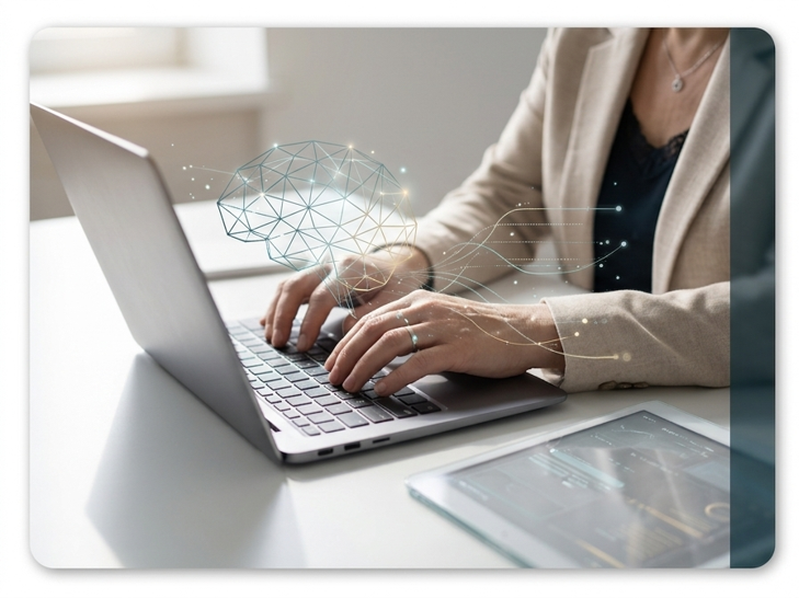 Je travaille avec l'IA