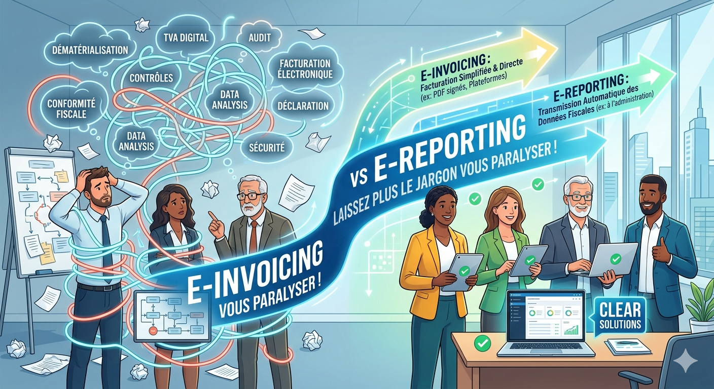 Lire la suite à propos de l’article E-invoicing vs E-reporting : ne laissez plus le jargon vous paralyser !